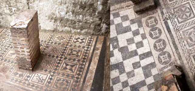 Ancient Mosaics Found In The Subways Of Rome