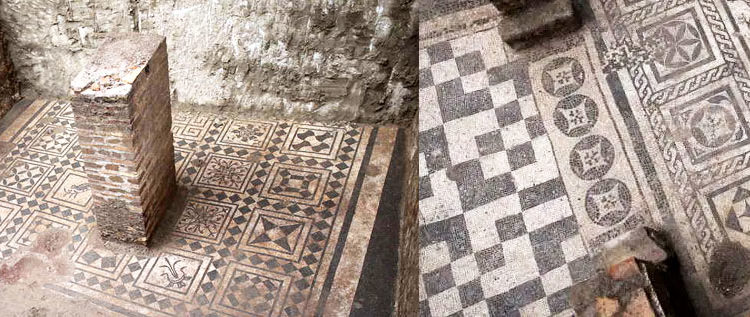 Ancient Mosaics Found In The Subways Of Rome